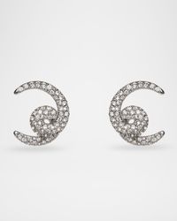Crystal Loop-De-Loop Pave Earrings