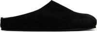 The Row Black Hugo Slippers