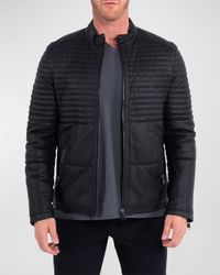 Men's Matte Leather Moto Jacket