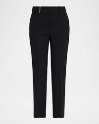 Cropped Slim-Fit Pants