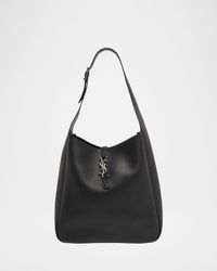 Le 5 A 7 Large Hobo Bag in Smooth Leather
