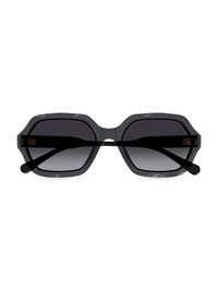 Women's Olivia 56MM Acetate Rectangular Sunglasses - Grey Grey Gradient