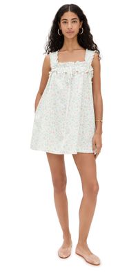 For Love & Lemons Summer Breeze Mini Dress Blue L