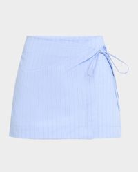 Lori Pinstripe Mini Skirt