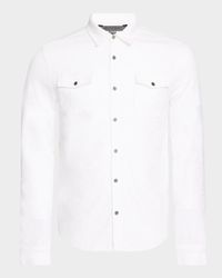 Men's Jacquard Western Shirt
