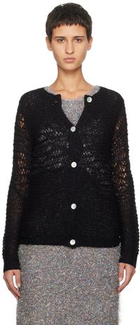 Anna Sui Black Buttoned Cardigan