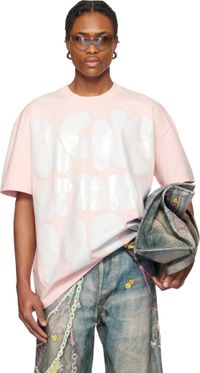 Acne Studios T-shirt décontracté rose à logo