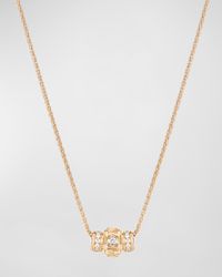 Possession Decor Palace 18K Rose Gold Pendant Diamond Necklace