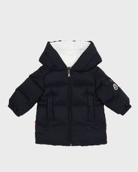 Boy's Marat Striped Trim Long Parka, Size 12M-3