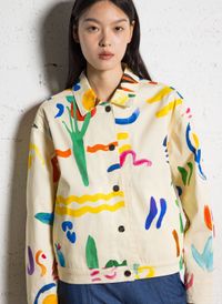 G.kero - Veste en denim en coton - Taille Unique - Multicolore