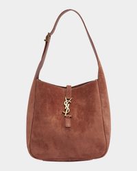 Le 5 A 7 Small Suede Hobo Shoulder Bag