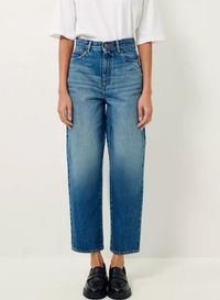 Sessun - Jean droit taille haute délavé - Taille 42 - Bleu