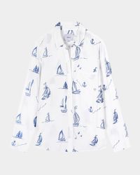 Sailboats Kathryn Button-Front Shirt