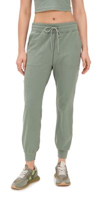 Beyond Yoga Spacedye Commuter Midi Joggers Grey Sage Heather L
