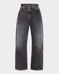 Vintage Wash Square Denim Jeans