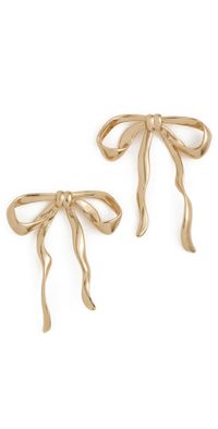 Ettika Bow Earrings Gold One Size