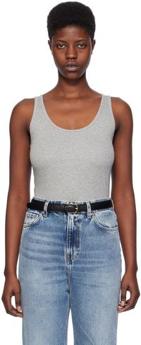 TOTEME Gray Rib Tank Top