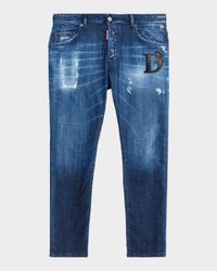 Men's Slim Distressed Skater Jeans