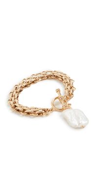 Brinker + Eliza Penny Bracelet Gold One Size