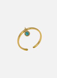 Aec Paris - Bague fine divya rond - Taille Unique - Bleu