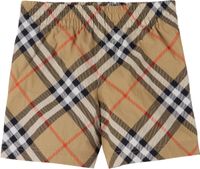 Burberry Kids Beige Check Swim Shorts