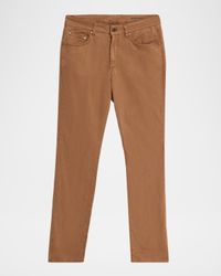 Men's Slim Straight-Leg Cotton-Blend Five-Pocket Pants