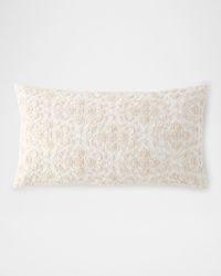 Nesher Beaded Lumbar Pillow, 14" x 24"