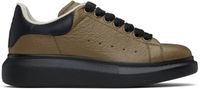 McQueen Khaki & Black Oversized Sneakers