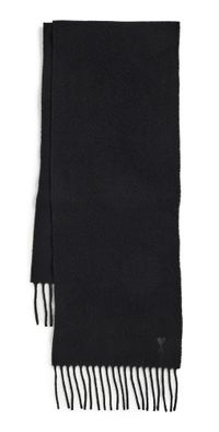 AMI Wool Scarf Noir One Size