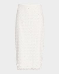 Dita 2 Woven Paillette Midi Skirt