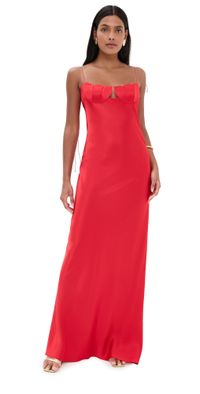 Anna October Tulip Maxi Dress Red L