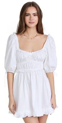 For Love & Lemons Jackson Mini Dress Ivory L