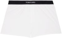 TOM FORD White Jacquard Logo Boxers