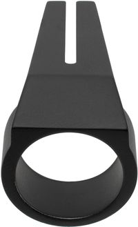 Rick Owens Black Open Trunk Ring