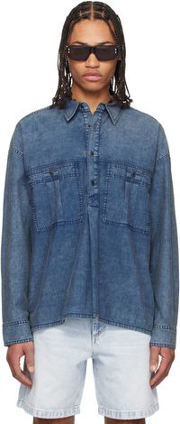 Isabel Marant Chemise Vittore bleue
