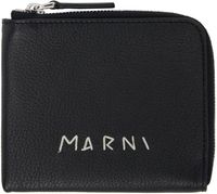 Marni Black Marni Mending Zip-Around Wallet
