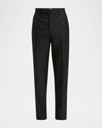 Men's Monogram Jacquard Tuxedo Pants