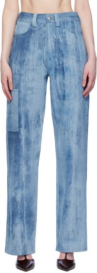 Elleme Blue Cargo Jeans