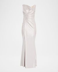Sleeveless Mirrorball Stretch Gown