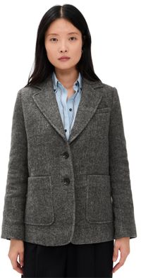 Favorite Daughter The Cheshire Coat Grey Twill XS
