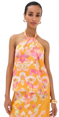 Figue Florentine Top Aquarelle Ikat Marigold L