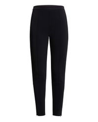 Neoprene Slim-Leg Cigarette Ankle Pants