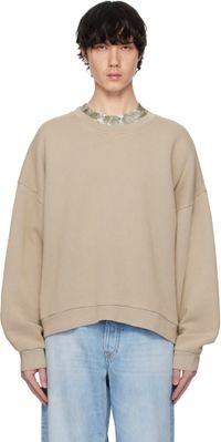 Acne Studios Beige Logo Patch Sweatshirt