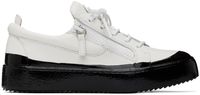 Giuseppe Zanotti White & Black Frankie Match Sneakers