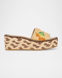 Bribri Floral Flatform Espadrille Sandals