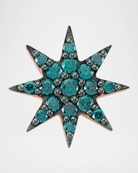 Venus Star Blue Diamond Earring, Single