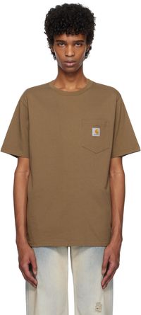 Carhartt Work In Progress Brown Pocket T-shirt