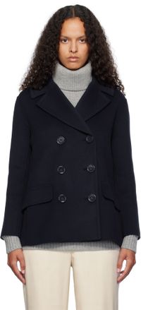 Max Mara Navy Efebo Peacoat