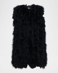 Cropped Feather Gilet