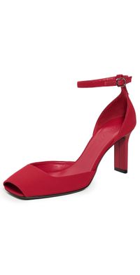 Courrèges Peep Toe Jersey Pumps Ruby 39